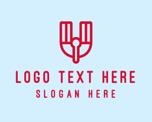 Digital App - Digital Tech Letter U logo design