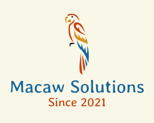 Macaw - Wild Parrot Bird logo design