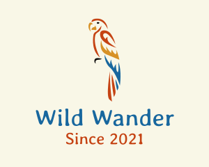 Wild Parrot Bird logo design