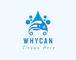 Panel Beater - Car Wash Water Droplet logo design