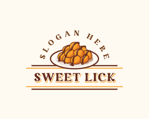 Loukoumades Sweet Dessert logo design