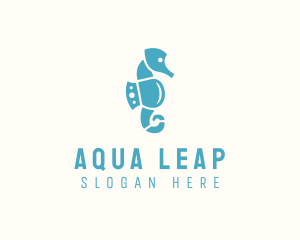 Seahorse Aqua Park logo design