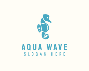 Seahorse Aqua Park logo design