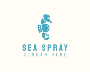 Seahorse Aqua Park logo design