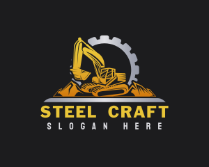 Industry - Industrial Gear Excavator logo design