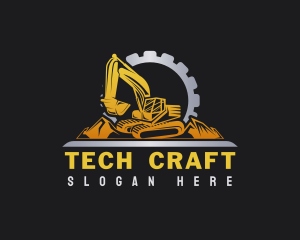 Industry - Industrial Gear Excavator logo design