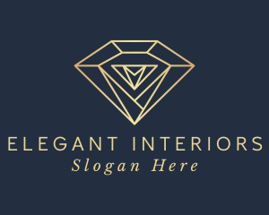 Golden Diamond Jewelry logo design