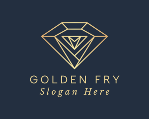 Golden Diamond Jewelry logo design