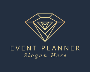 Fashion Designer - Golden Diamond Jewelry logo design