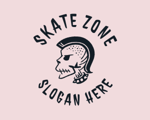 Skate - Skull Punk Choker logo design