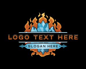 Ice - Fire Ice Thermal logo design