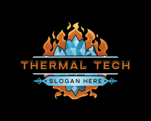 Fire Ice Thermal logo design