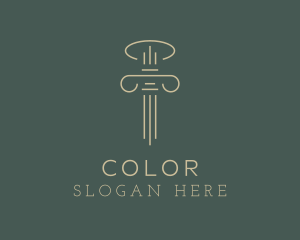 Column Law Attorney logo design