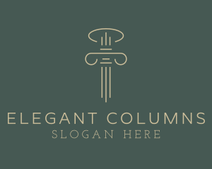 Column Law Attorney logo design