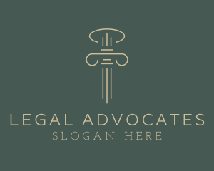 Column Law Attorney logo design