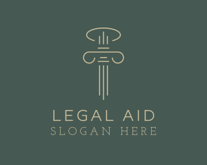 Attorney - Column Law Attorney logo design