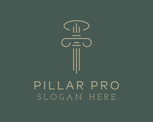 Column Law Attorney logo design