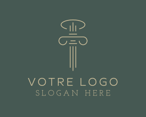 Beige - Column Law Attorney logo design