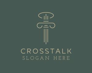 Column Law Attorney logo design