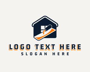 Maintenance - Builder Construction Trowel logo design