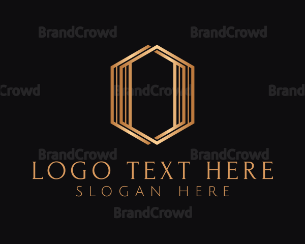 Luxury Hexagon Letter O Logo