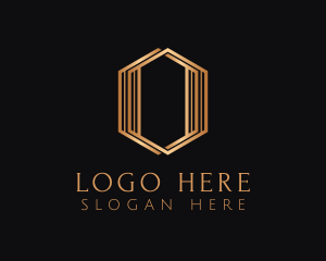Luxury Hexagon Letter O Logo