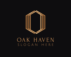 Luxury Hexagon Letter O logo design