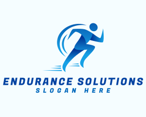 Endurance - Fast Running Man logo design