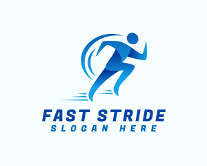 Run - Fast Running Man logo design