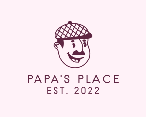 Daddy - Male Painter Character logo design