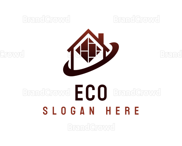 House Floor Tile Logo