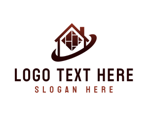 Repairman - House Floor Tile logo design