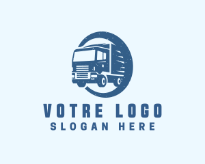 Transportation - Blue Truck Transportation logo design