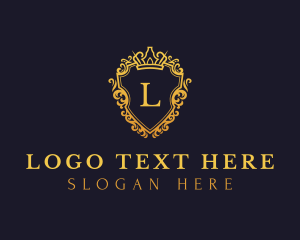 Clothing Line - Royal Ornament Shield logo design