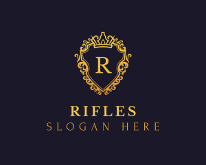 Expensive - Royal Ornament Shield logo design