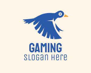 Flying Blue Pigeon  Logo