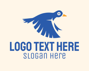 Flying Blue Pigeon  Logo
