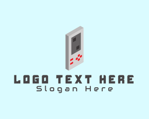 Tetris - Retro Gaming Console logo design