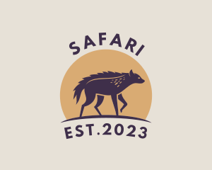 Botswana - Wild Hyena Safari logo design
