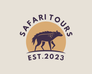 Kenya - Wild Hyena Safari logo design