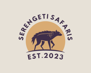 Tanzania - Wild Hyena Safari logo design