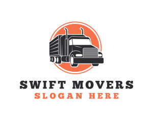 Mover - Trailer Truck Mover logo design