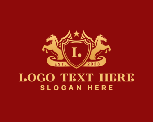 Legal - Pegasus Shield Crest logo design