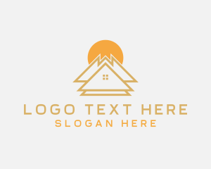 Home - Residential Housing Roof logo design