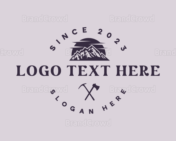 Mountain Trekking Badge Logo