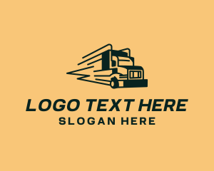 Cargo Delivery - Fast Truck Logistics logo design