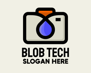 Blob - Camera Lens Droplet logo design