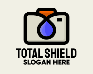 Coverage - Camera Lens Droplet logo design