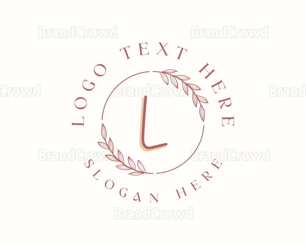 Botanical Organic Leaf Logo