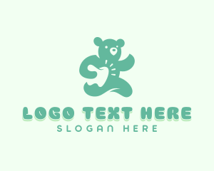 Orthodontist - Dentist Bear Tooth logo design